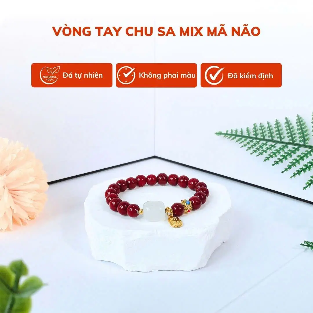 Vòng Tay Chu Sa - thu hút nhiều may mắn - tài lộc