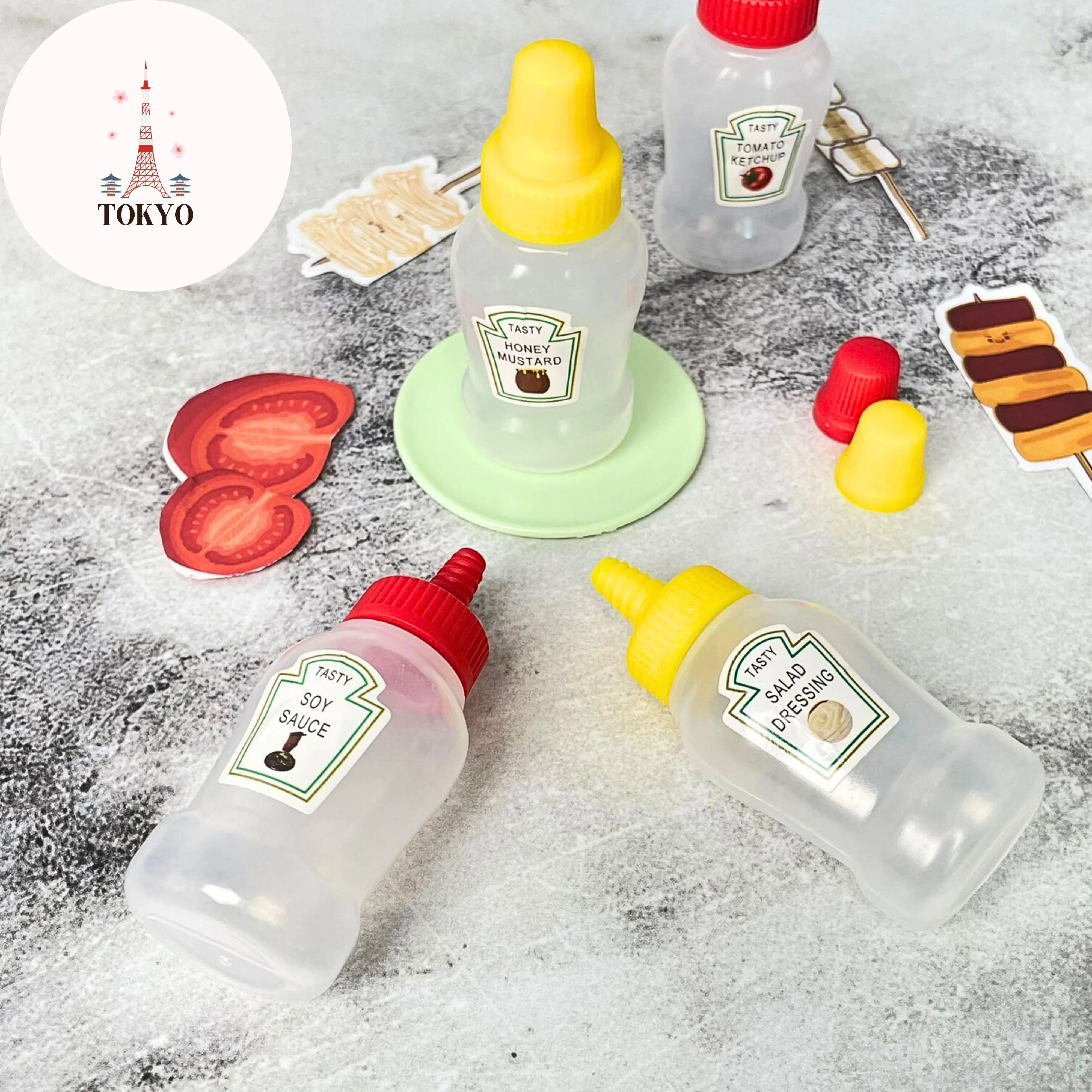 Botol Isi Ulang Mini Saos Kecap 1 Pcs Polos MN-1081