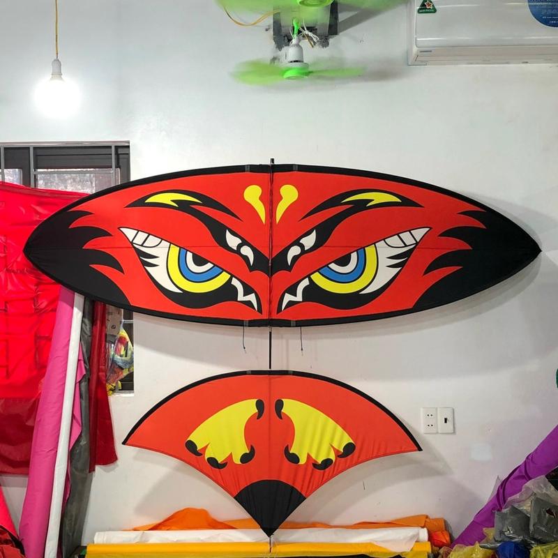 Diều cacbon 1m7 lắp ghép cú vàng,ong,hoa Phượng,xương cá,cú đỏ