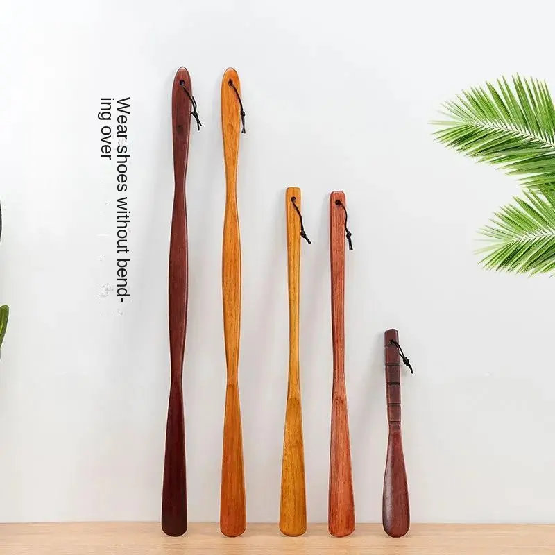 Solid Wood Shoehorn Extra Long Shoes Lifter Shoehorn Home Ladle Solid Wood Shoe Pump Shoehorn Shoehorn Fabulous Shoe Wearing Tool spray  shoes cleaning  paste insoles insole Elastic Absorption Running Insoles Multi-Function Sneaker Cleaning Wipes Wide Col