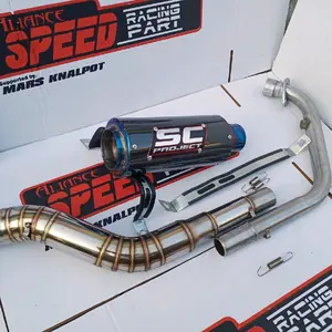 Knalpot Racing SC Project Blue R15 V3 V2 V4 CBR 150R VIXION CB150R GSX 150R SONIC SATRIA FU MX KING BYSON XSR