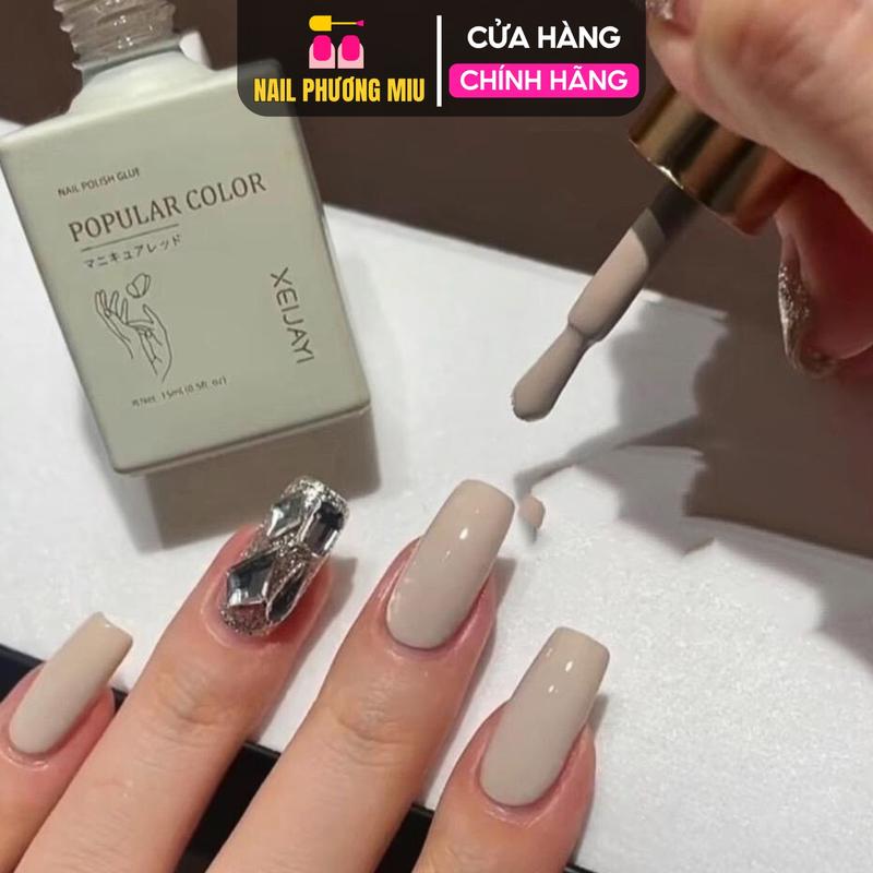 Sơn Gel Lẻ Màu Nâu Ghi Số 26 XEIJAYI Chính Hãng Chai 15ml Làm Nail Lên Màu Ghi Sữa thạch trà Be Xám Chuẩn, Chất Đậm Đặc, Bền Màu Nữ Women