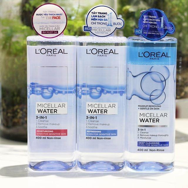 Nước tẩy trang Loreal - L'Oreal Paris 3-in-1 Micellar Water
