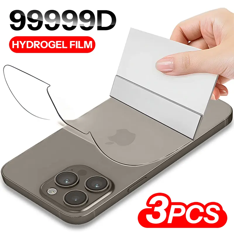 Phim Hydrogel, 3 Cái, Dành Cho iPhone 15, 14, 13, 12, 11, Pro Max Và Mini, Bảo Vệ Màn Hình Mềm, Tương Thích Với 7 Và 8 Plus, Phim Lưng, Không Phải Kính, Phụ Kiện Điện Thoại