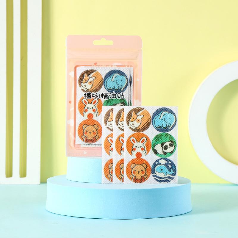 Cartoon plant Essential oil Sticker for Baby Children Adult outdoor protection 8