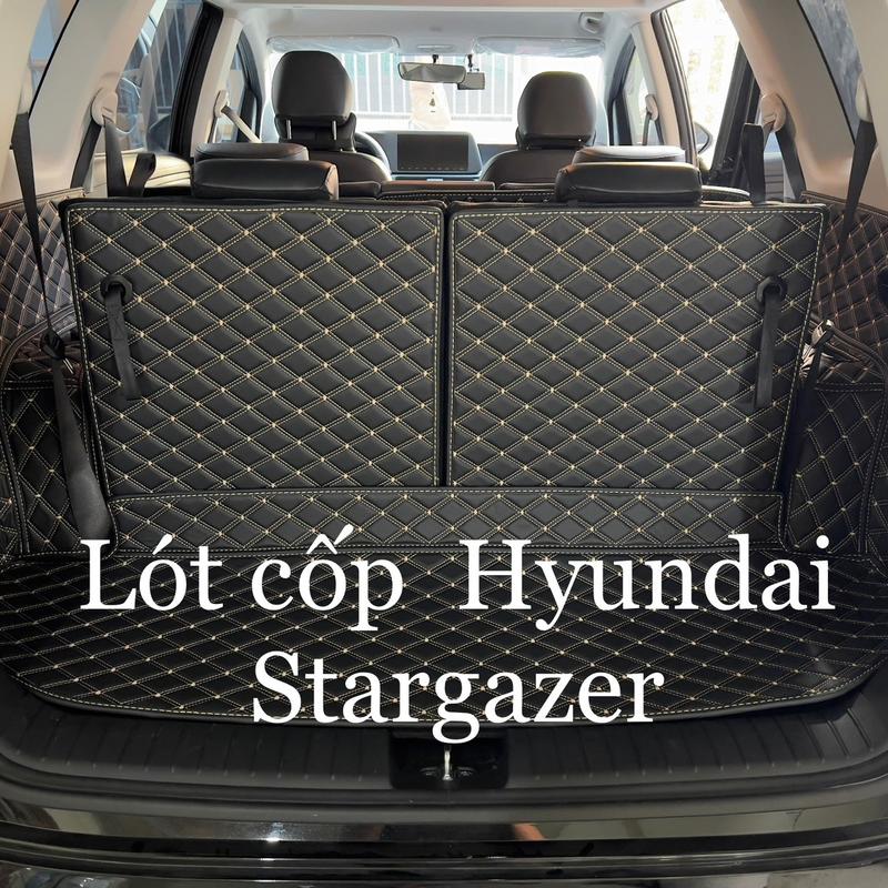 Lót cốp Hyundai Stargazer - Thảm da Nappa cao cấp chống xước, chống nước Phụ Tùng