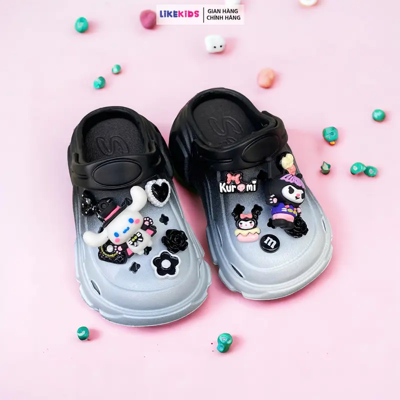 Dép SỤC cho bé gái hoạ tiết CHARM cute - LikeKids 4