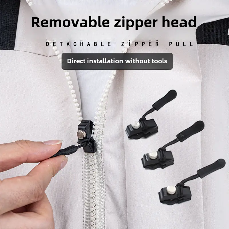 Zipper Repair Device Removable Zipper Head Bags Shoes Boots Coat Clothes Household Tool-Free Replacement Zipper Lock Head