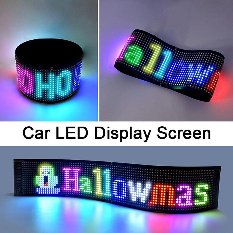 Product Introduction of Car LED Sign Bluetooth APP Control LED Message Scrolling Display Board F 17