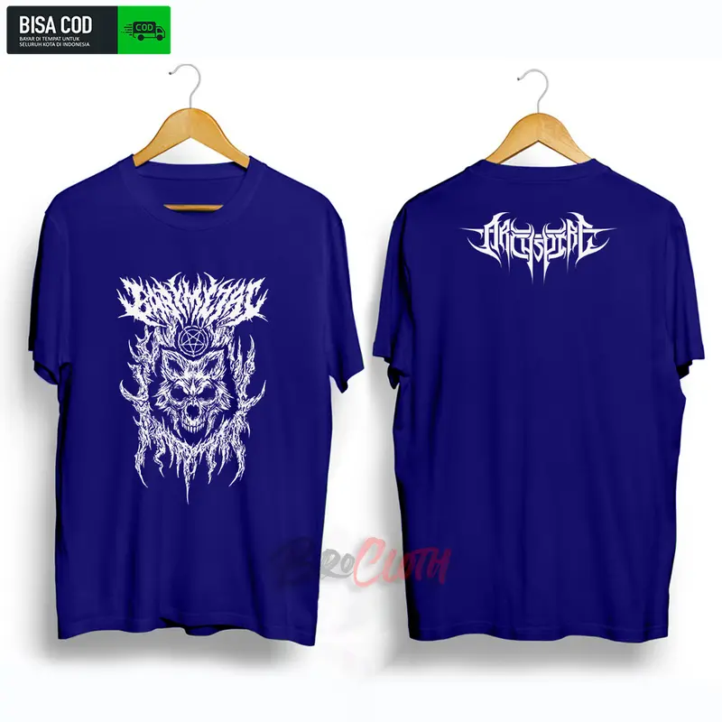 Kaos Baju Oblong Lengan Pendek Distro Pria Wanita Dewasa Kata Kata Nyindir Keren Terbaru 2025 Metal Santai Crew Neck Polos Hitam Branded Fit 5