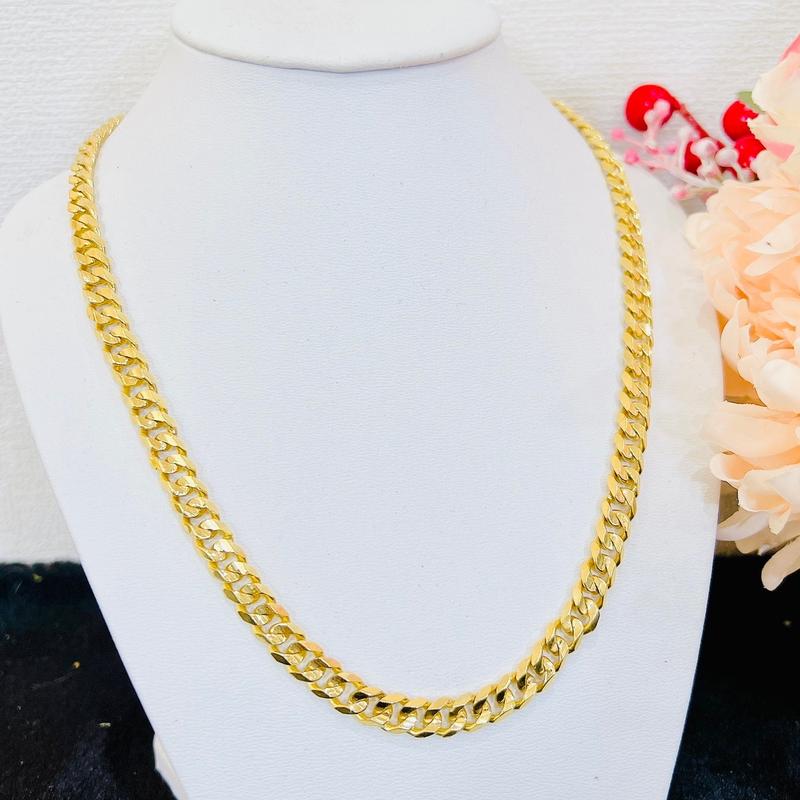 Dây chuyền khoen lật 1 lượng đồng hội mạ vàng 18k đeo hàng ngày bền màu