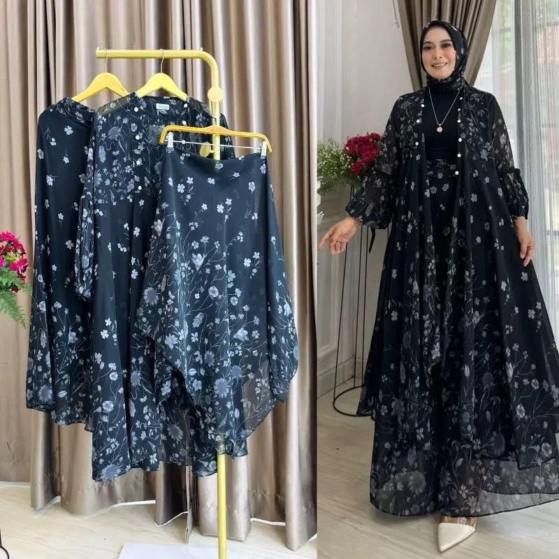 Gamis Set Hijab wanita Nagita series 8