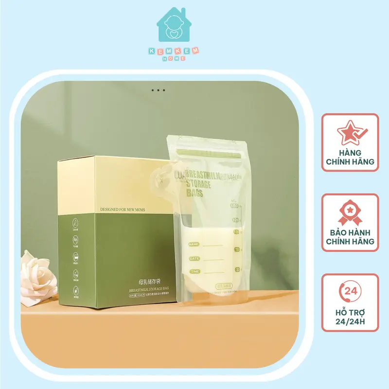 Túi Trữ Sữa WAI 150ml/200ml - Hộp 30 Túi Chính Hãng 0