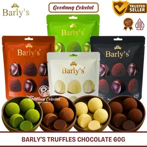 BARLY'S Truffles Chocolate Coklat Truffle Matcha Coconut Milk Dark Chocolate 60g