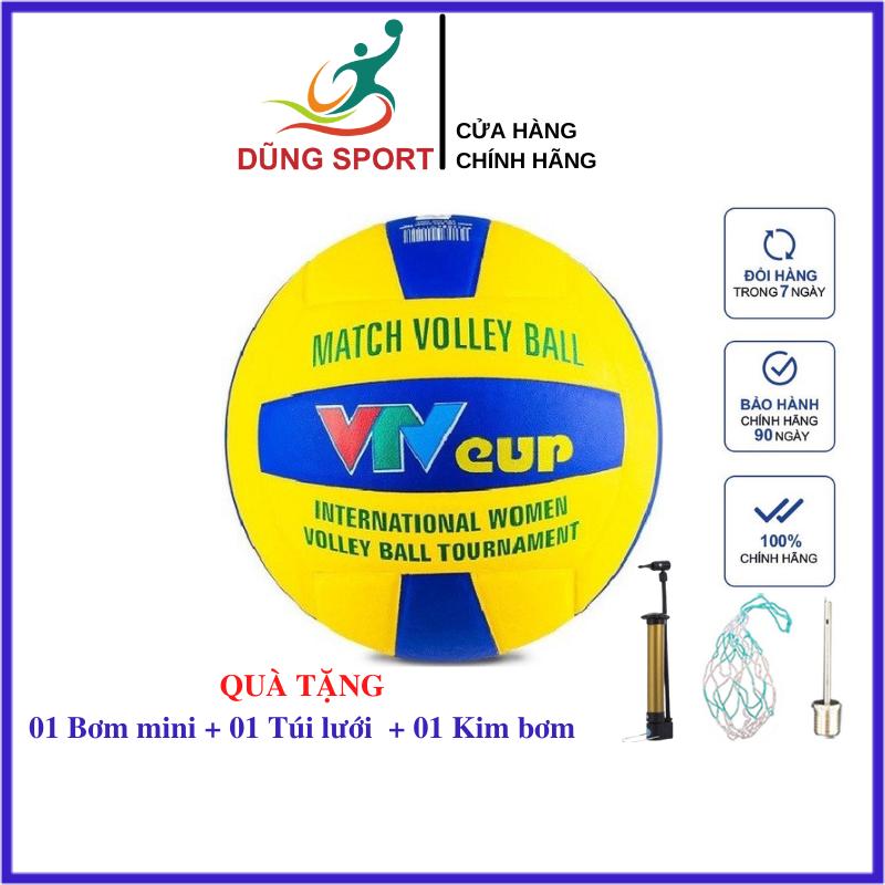 Bóng chuyền VTV Cup chính hãng Geru Star da PU tiêu chuẩn thi đấu - Tặng bơm mini, túi lưới và kim bơm bóng
