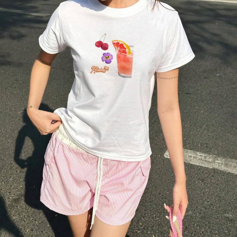 Áo Thun Form Fit Mẫu Mùa Hè. Áo Baby Tee Chất Cotton Co Giãn 3