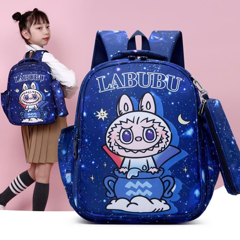 Balo Labubu tiểu học tặng kèm túi đựng bút , chống thấm nước tốt size 37 cm, phù hợp cho các bạn từ 18 - 40kg . Siêu nhẹ 400gr