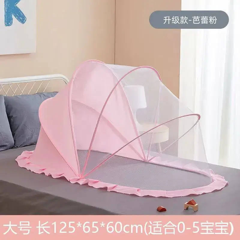 Màn chống muỗi cho Em Bé Có Thể Gập Lại và có thể bảo vệ, kiểu nhà trẻ, lưới chống muỗi, lắp đặt miễn phí, bao gồm vỏ Cho Bé Màn Chụp 7
