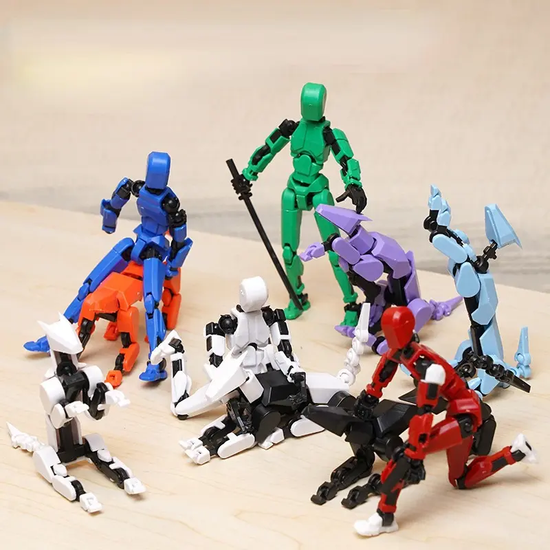 Vinnatsu 13 Figure Mounts Dog Lucky /Dummy 13 Figure Mounts Anjing Bersendi DIY Action Figure 3D Robot Bisa Berpose/13 Tokoh Gunung Anjing Bertuang 2
