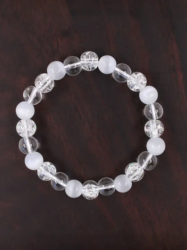Anxiety Relief Bracelet, Stress Reduction & Calming Crystal for Mental Balance, Stone for Clear Communication & Emotional Stability, Beads Bracelets 4