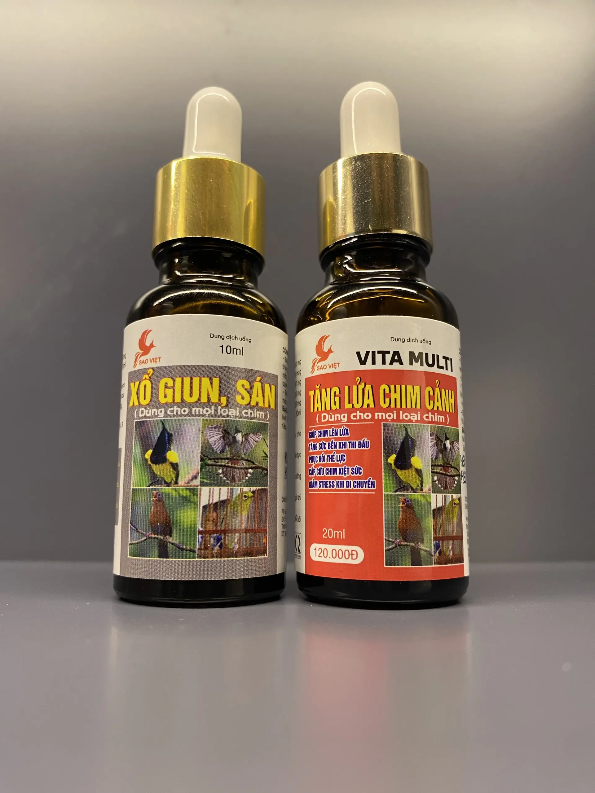 Combo Tăng lửa + giun sán cho chim cảnh Sao Việt