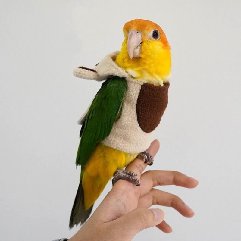 Product Introduction of Washable Bear Shape Cute Bird Costume Warm Multi-Purpose Parrot Cloak Easy To Put On Breathable Parrot Cosplay Prop Photo 14