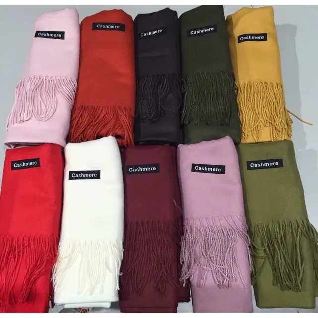 Khăn quàng cổ cashmere - Khăn Choàng Cổ Giữ Ấm Chống Lạnh Chất Vải Len Mềm Mịn Kích Thước 68*200  Nhung Voi Móc Khoá