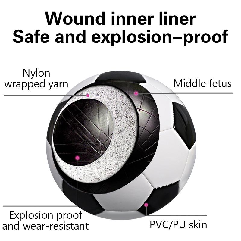Product Introduction of Standard Size 5 Soccer Ball Leakproof Campus Football Wear Resistant New Rubber Soccer Ball Elastic Football 22
