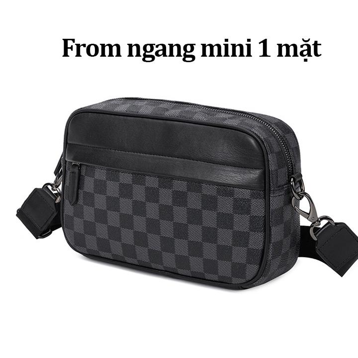 Product Introduction of Túi đeo chéo Học sinh caro cao cấp da loại 1 đẹp dẻo mịn F53 [Hình thật] Bag 21