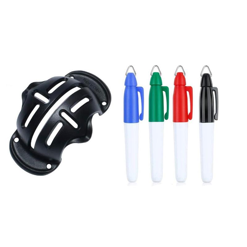 Golf Ball Marker with Pen, 1 Count Golf Ball Marker with 1/4pcs Pen, Ball Sports Equipment for Golf, Outdoor Sports Accessories 3