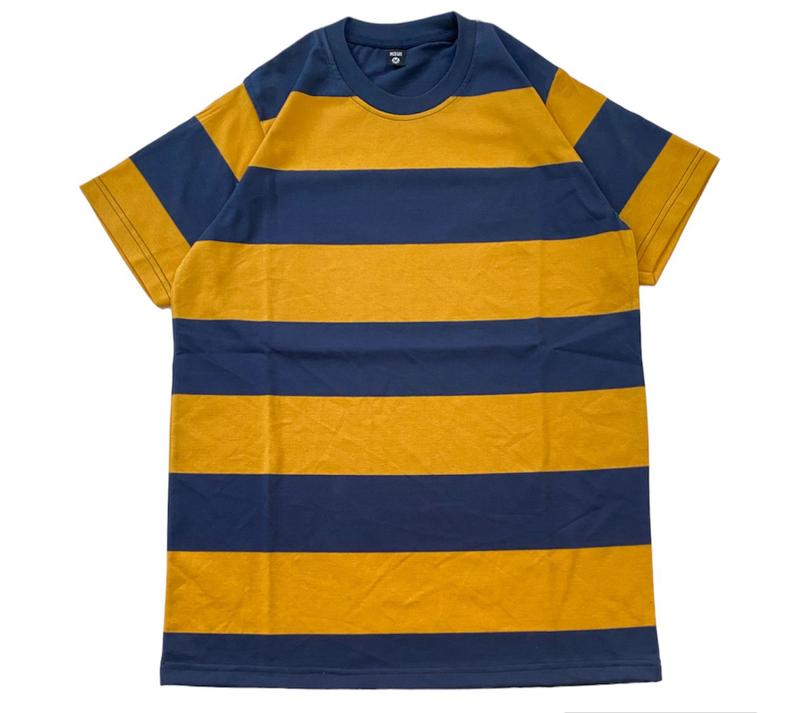 (Cotton 24s) Kaos Stripe Bahan Tebal Cotton 24s / Atasan Baju Salur Premium 2