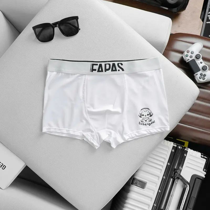 Quần Boxer Nam thun lạnh, quần sịp nam menswear in đùi chú cún trắng, Quần Lót sịp đùi nam co dãn 4 chiều thoải mái vận động thấm hút mồ hôi, Boxer Quần Boxer T4 (che tên sản phẩm khi giao hàng) 7