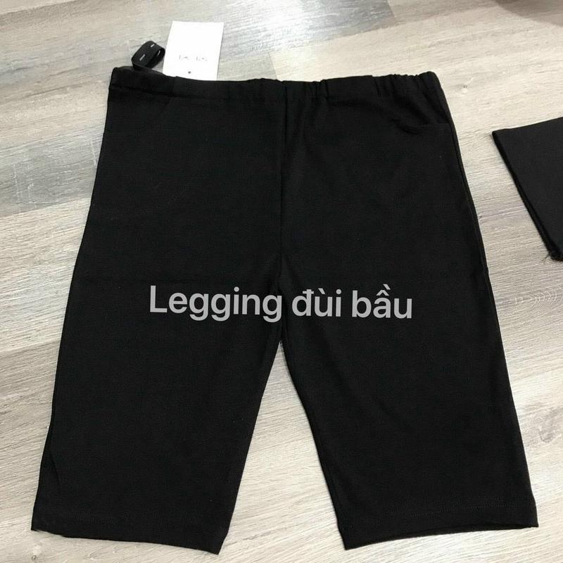 Quần lửng legging ngố ( Lửng Bầu ) có chun chỉnh chất cotton co dãn 4 chiều 4