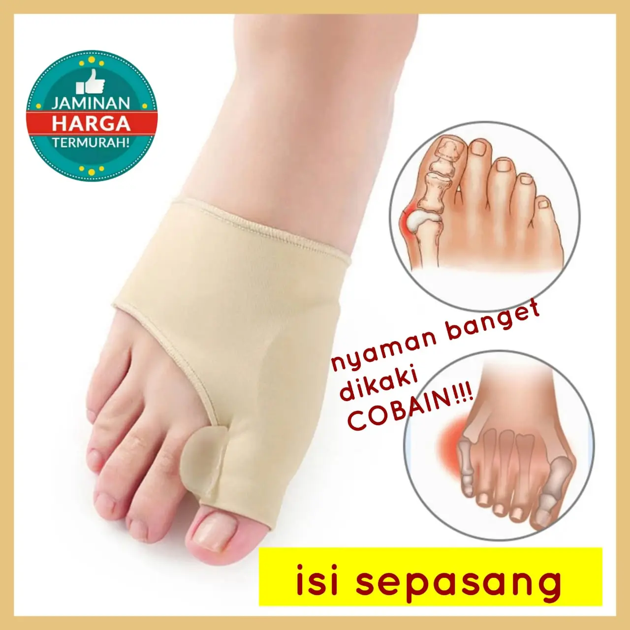 CORRECTOR BUNION HALLUX ORTHOTIC INSOLE GEL KAIN LEMBUT PELINDUNG JARI KAKI Shoe Shoes