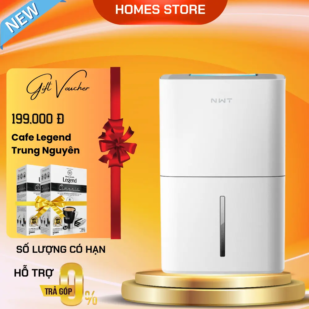 Máy Hút Ẩm Thông Minh New Widetech 30L Bản Quốc Tế Kết Nối App - Bảo Hành 12 Tháng Làm Sạch Khử Khuẩn