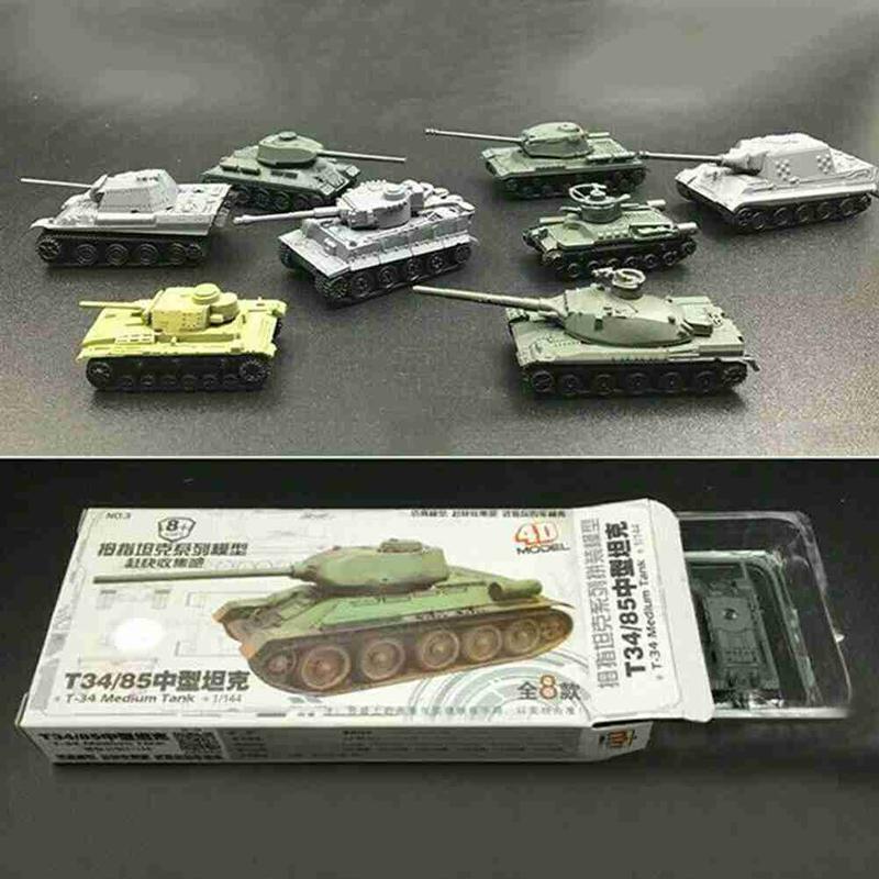 Product Introduction of 1:144 4D Finished Tank Model Main Battle Mini Thumb DIY Toy Model Tank Model Tank Battle 15