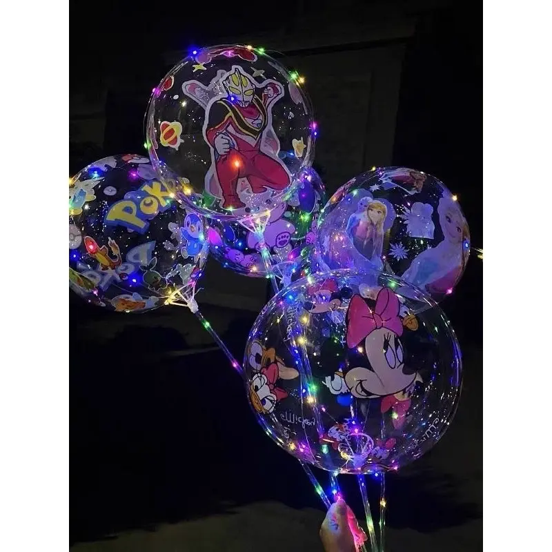 10pc MTE Balon LED printing rainbow warna warni party ulta/Balon Viral