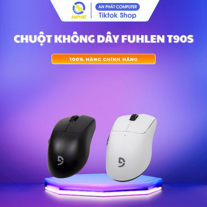 Chuột không dây Fuhlen T90S ( 3 Kết nối | siêu bần 80 triệu click | 26000 DPI | Pin 200h | nhẹ 59g)