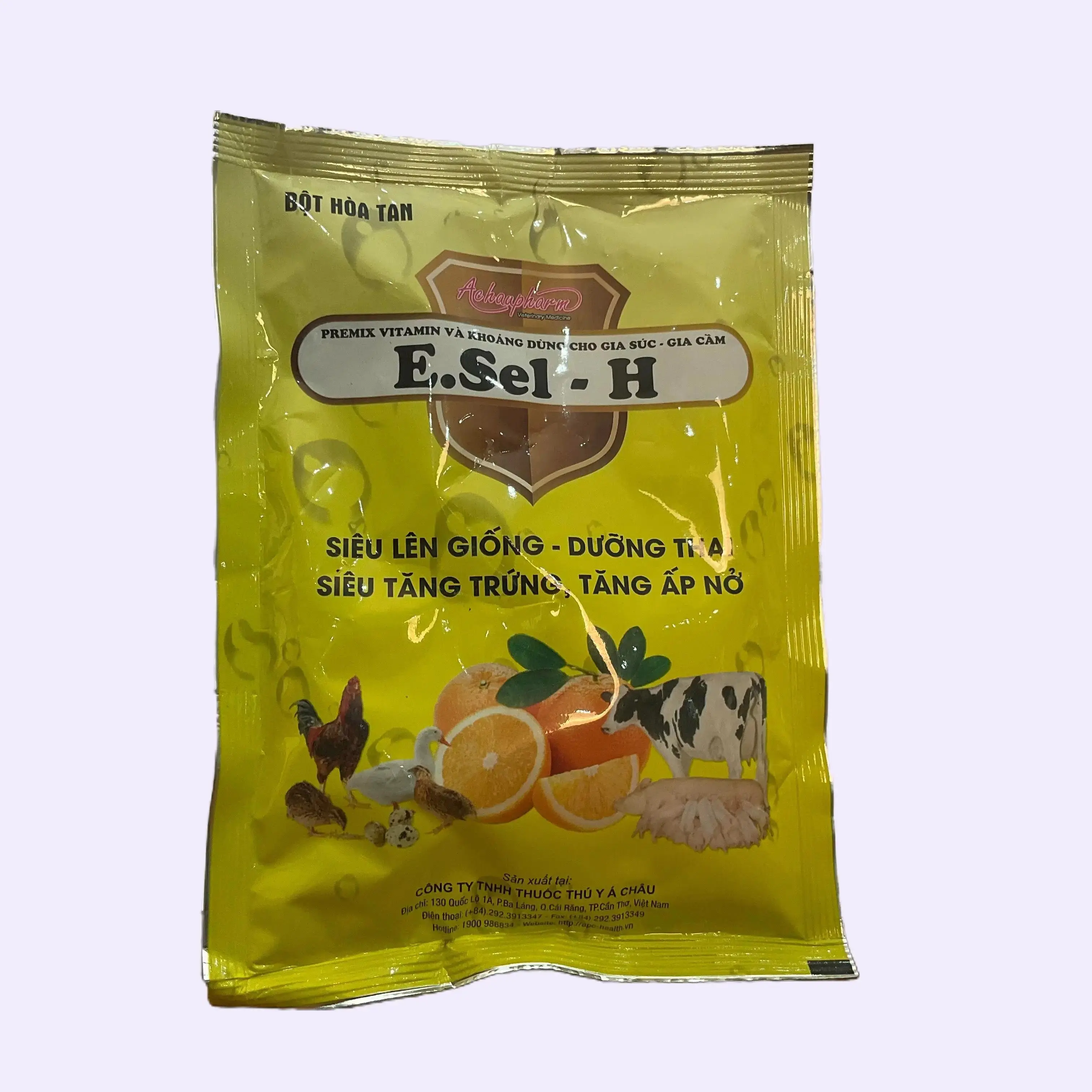 Gói 100g bột pha nước Eselen dùng cho gà chắc vỏ, đẻ đều, sinh sản tốt, giảm ăn trứng, đạp mái tốt, nở con tốt, dùng cho gà mái gà trống