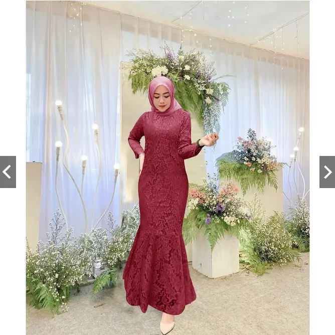 Share: ANGEL BRUKAT MAXI DRESS DUYUNG rD / BUSANA KONDANGAN FASHION ANGEL BRUKAT DUYUNG 0