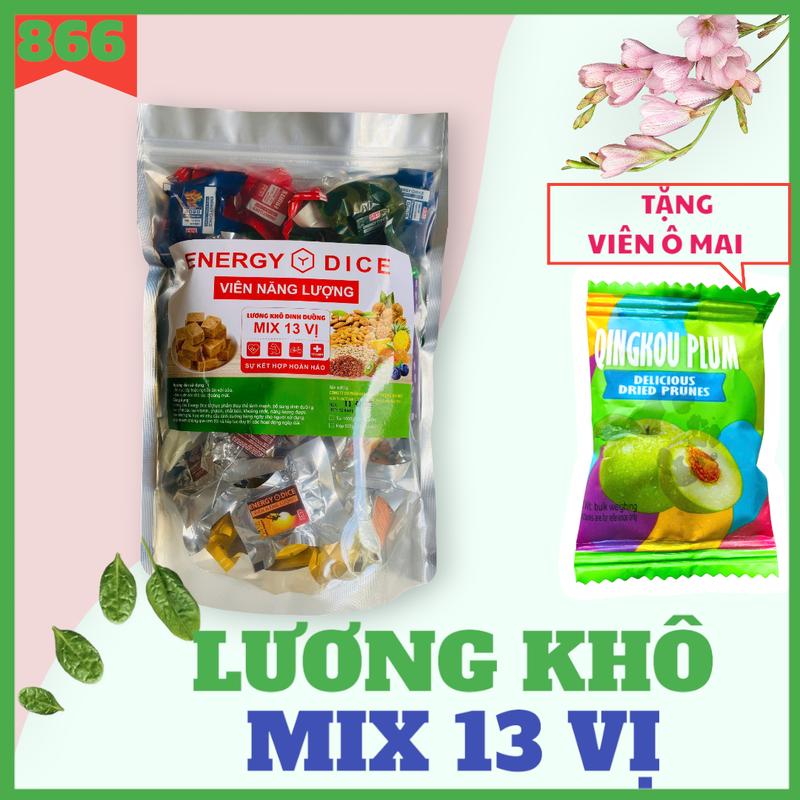 Bịch 1 Kg lương khô MIX 13 vị dinh dưỡng thương hiệu SBT bánh tráng 9 vị   hằng du mục lương khô lương  khô lương  khô mix 10 vị Snack Ăn Vặt Food