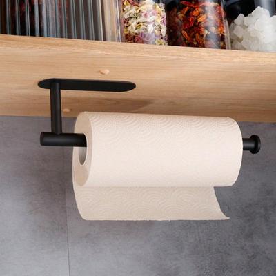 Punch Free Paper Towel Holder Rack, 1 Piece Stainless Steel Wall Mount ...