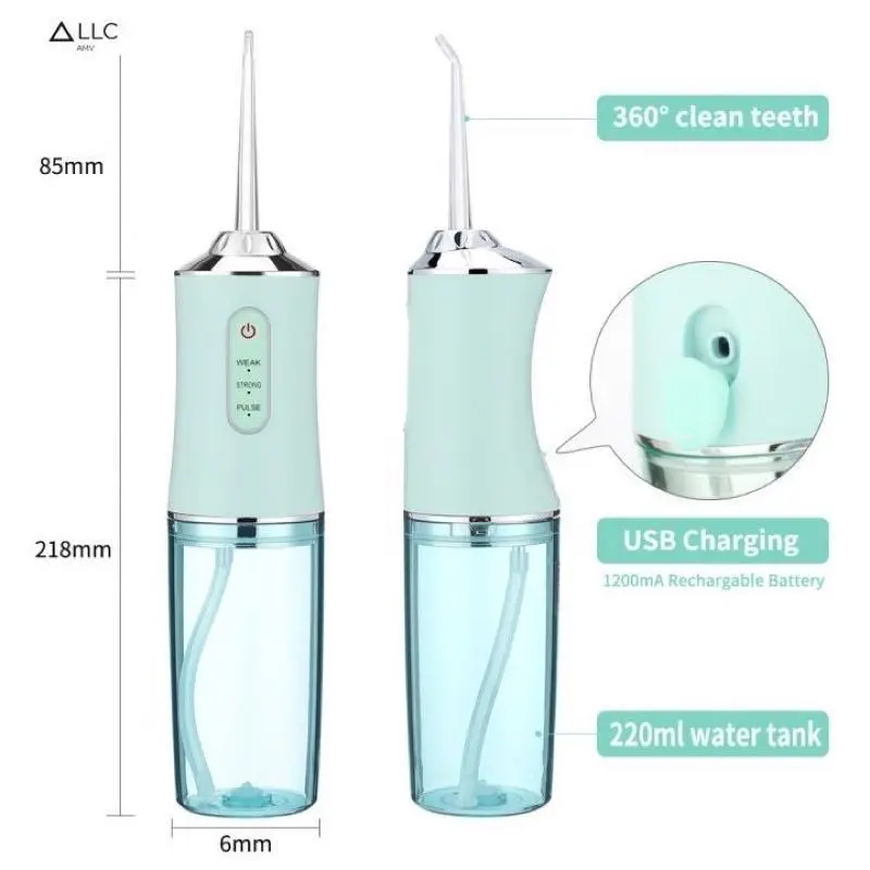 Máy tăm nước vệ sinh răng miệng cực sạch công nghệ Châu Âu - Máy Tăm nước siêu sạch Oral Irrigator kèm 4 đầu phun Nữ Women 4