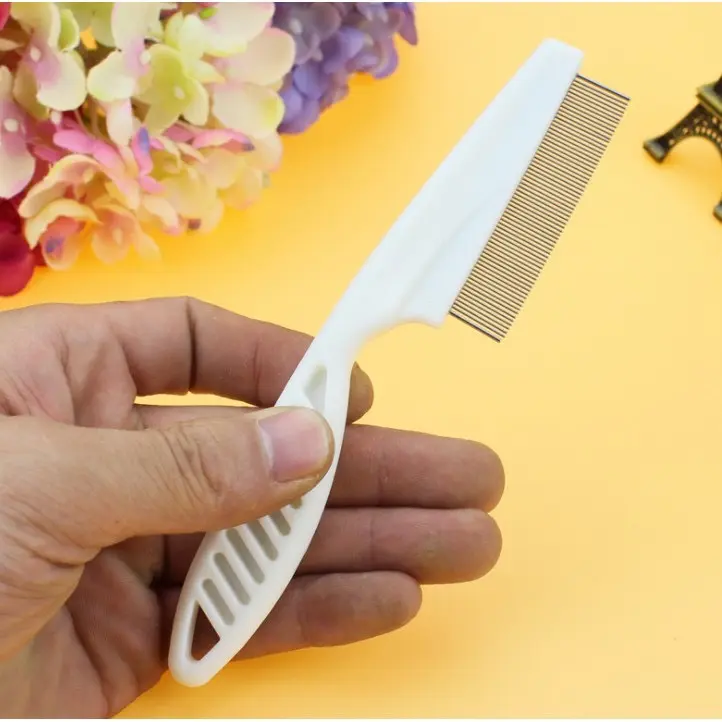 Lược chải ve rận, bọ chét cán dài loại nhỏ dành cho chó mèo 6