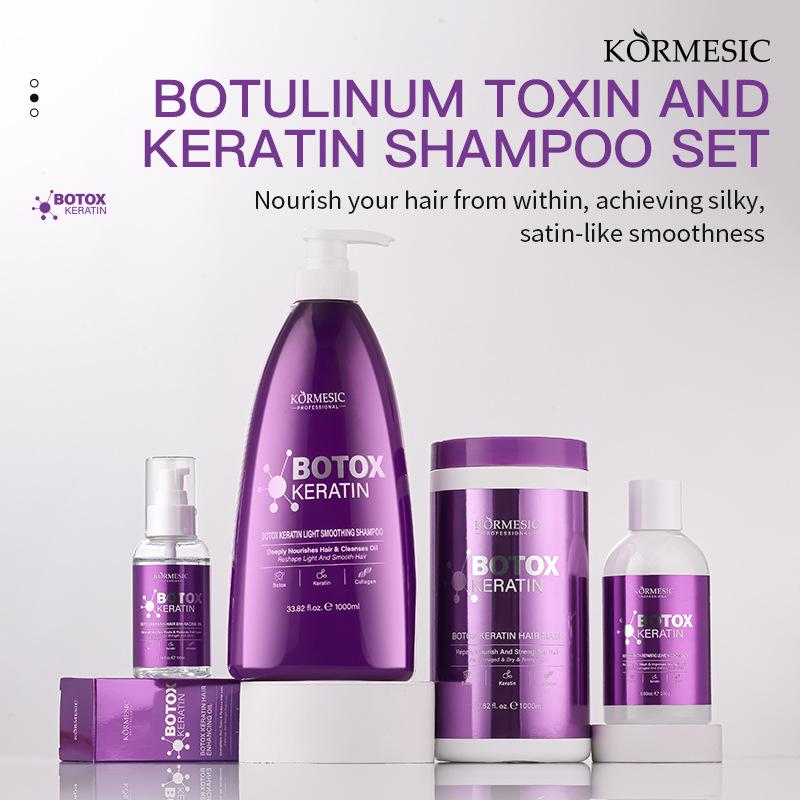 Product Introduction of KORMESIC Keratin Large Capacity Shampoo for Moisturizing and Preventing Split Hair Mask Conditioner Haircare 0