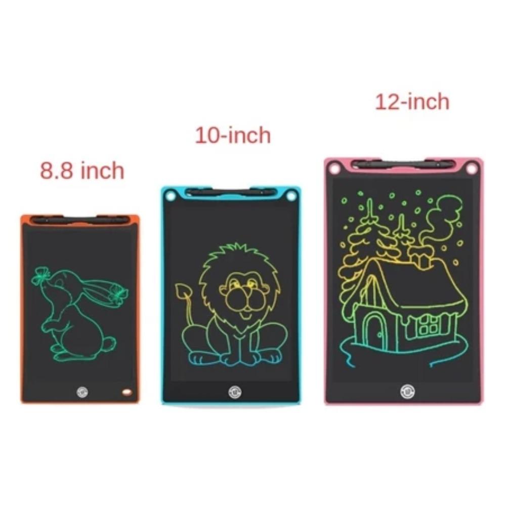 12 Inch  Layar besar LCD Writing Tablet Anak / Drawing Pad / Papan Tulis Anak Rainbow Papan gambar anak, layar pelindung mata berkualitas tinggi, papan tulis kecil, papan tulis tangan, papan tulis rumah untuk siswa.
