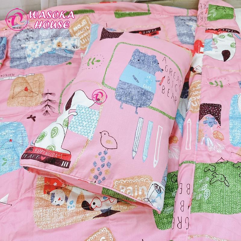 {warmth} The quilt combo bag is offered as a gift for children, many vivid patterns, soft and absorbent Korean satin cotton. 6