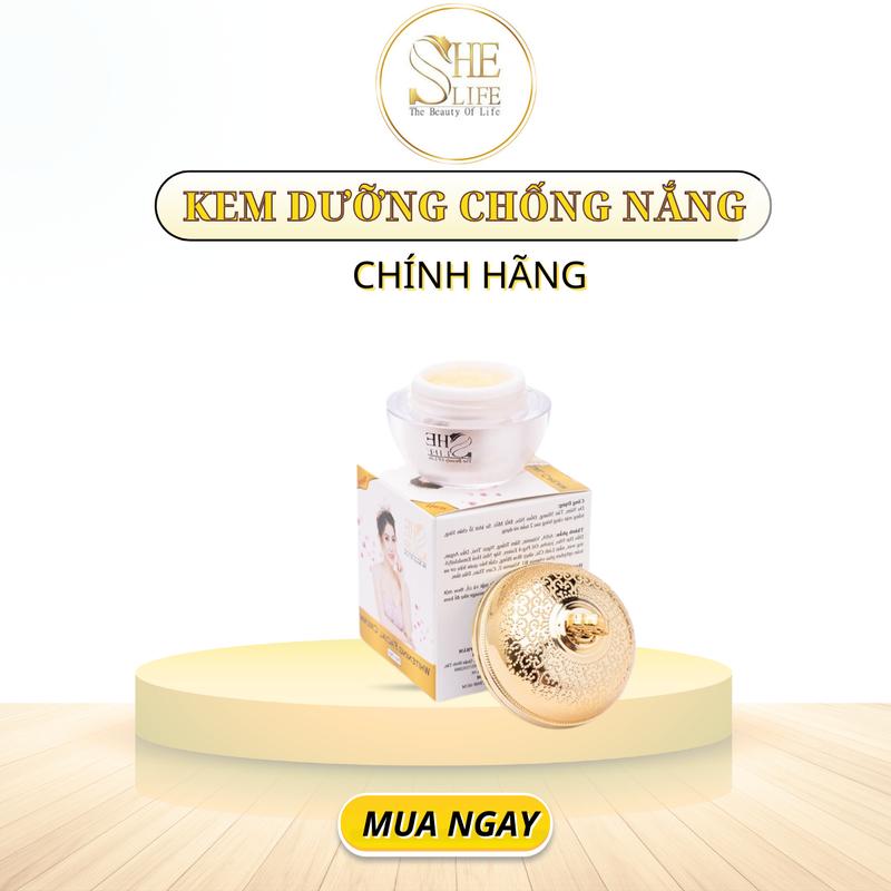 Kem Dưỡng Da Chống Nắng She Life 20gr thay thế kem nền kem lót kem chống nắng và cả dưỡng da