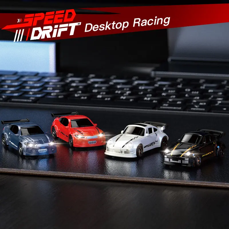 KF20 1:64 Drift Rc Car Four-wheel Remote-controlled Racing Car Full Proportions Desk Competition Toy