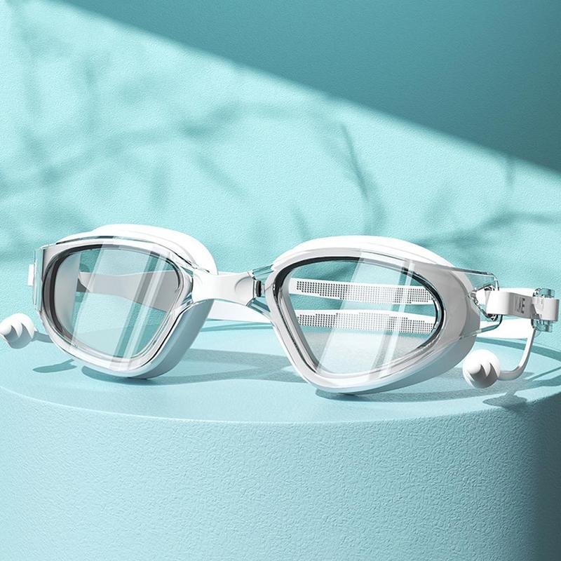 Kính Bơi, Chất Lượng Cao, Dây Đeo Cao Su Có Thể Điều Chỉnh Và Trong Suốt, Dễ Điều Chỉnh, Thích Hợp Để Bơi Lội